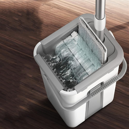 Juego Trapeador Y Cubo De Piso Con Almohadillas Microfibra R