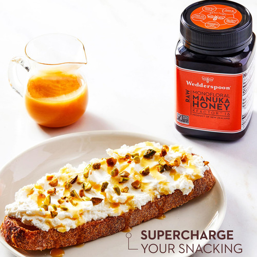 Manuka Honey Wedderspoon Kfactor 16 500ml Cru Não Pasteuriza