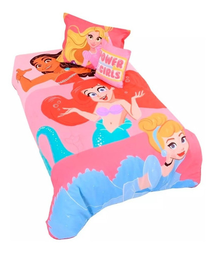 Set Edredón Infantil Reversible Disney Baby Princesas