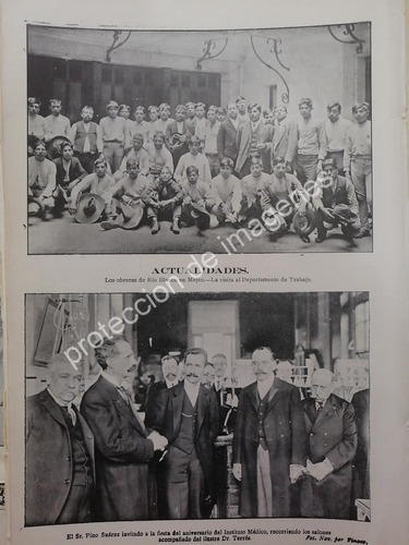 Afiche Antiguo 1912 Pino Suarez, Dr. Jose Terres Y Mas