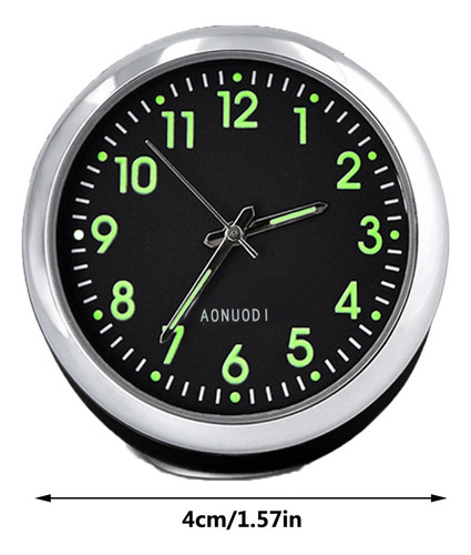 Reloj De Pared Fluorescente Tipo Mini Para Coche, Luz, Reloj