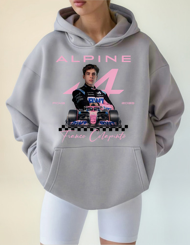 Buzo Franco Colapinto Oversize Alpine F1 43 Formula 1 Gris
