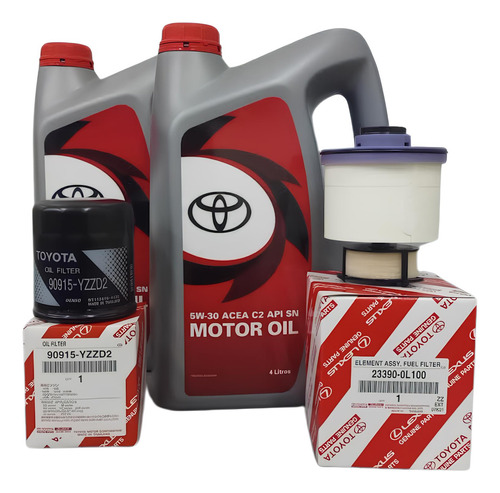 Filtro Aceite + Filtro Combustible + 5w30 Toyota Hilux Sw4 