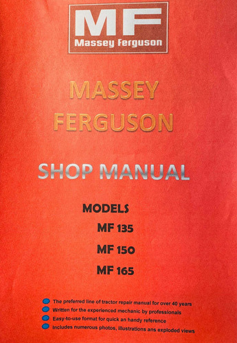 Manual De Taller Tractor Massey Ferguson 165 150 135