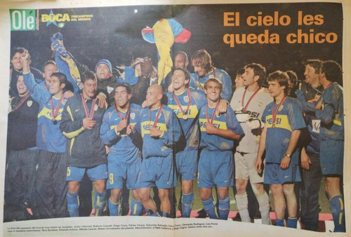 Póster Boca Juniors Tricampeón Del Mundo. Diario Olé