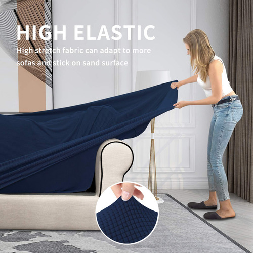 Funda De Sofá Elástica Y Fácil De Llevar, 3 Piezas, Para Per