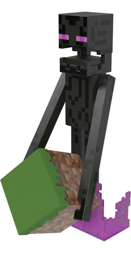 Mattel Minecraft Diamond Level Enderman Ação Figura E Acessó