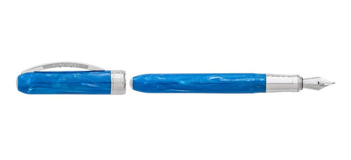 Pluma Estilografica (tamaño Mediano) Color Azul