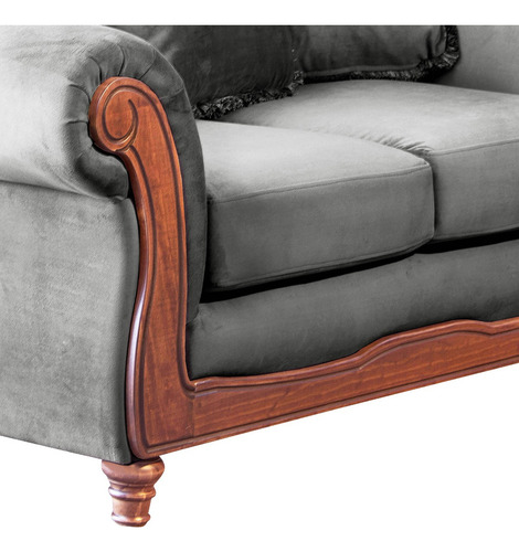 Sofa Rimini 3 Cuerpos Tela Velvet - Latam Home
