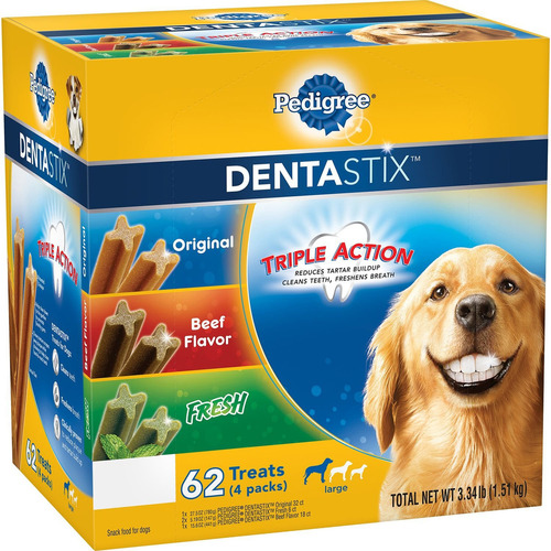 Pedigree Dentastix Dog Treats Variety Pack, 62 ct. 3,34