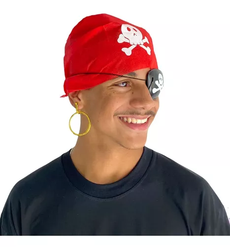 Fantasia de Pirata Adulto Masculino Com Bandana e Cinto Festa Carnaval  Manequim 40 no Shoptime