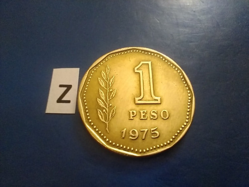 Antiguas Monedas Argentinas De Un 1 Peso Año Del Señor 1975