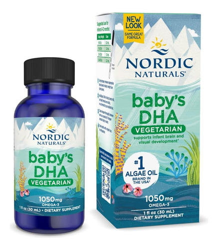 Suplemento Nordic Naturals Babys Dha Vegetariano 1050 Mg