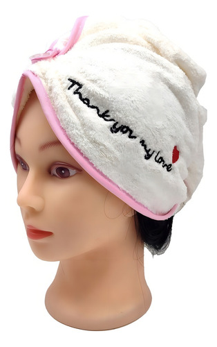 Toalla Para Pelo Turbante Microfibra Para Secar Cabello