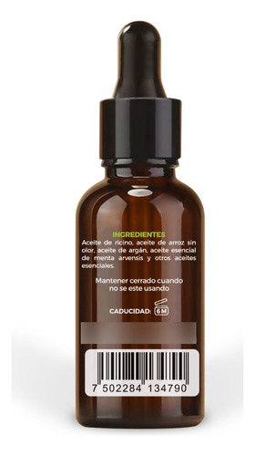 Aceite De Ricino Para Crecimiento Del Cabello 50 Ml Beohemp
