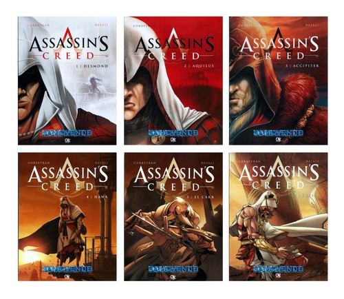 Libros Assasins Creed 6 Novelas Gráficas Comics Nuevos
