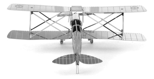 El Rompecabezas 3d De Metal Avion De Havilland Tiger Moth