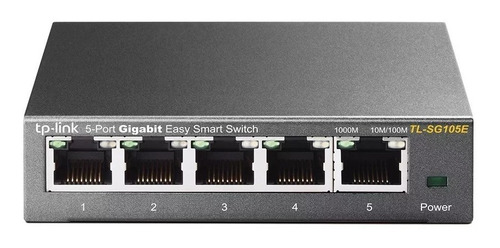 Switch Smart Gerenciável 5 Portas Gigabit Tp-link Tl-sg105e