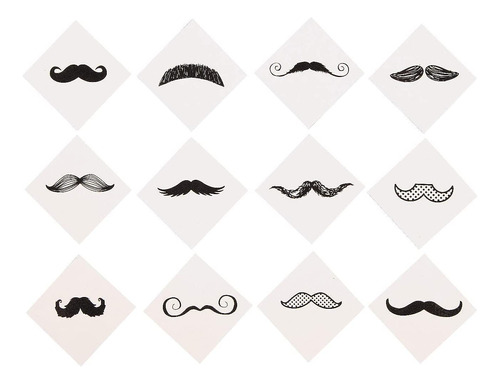 Fingerstache Finger Bigote Tattoo Surtment - Accesorios De R