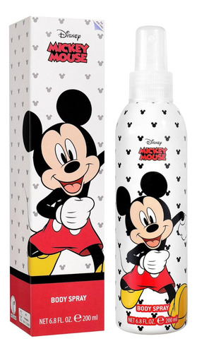 Perfume infantil Disney Mickey Mousse 200 ml em spray corporal