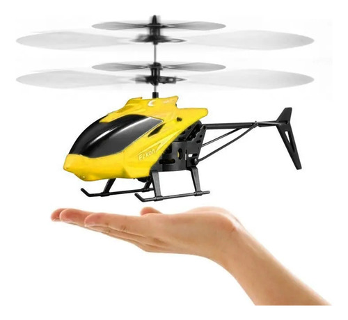 Helicóptero Control Remoto Recargable Niño Juguete Con Led