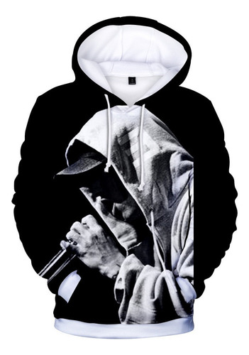 Rapero Eminem Moda Sudadera Con Capucha Hip Hop Streetwear