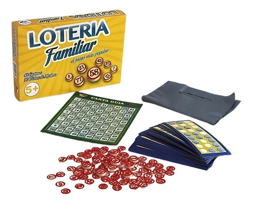 Loteria 48 Cartones 90 Fichas De Madera