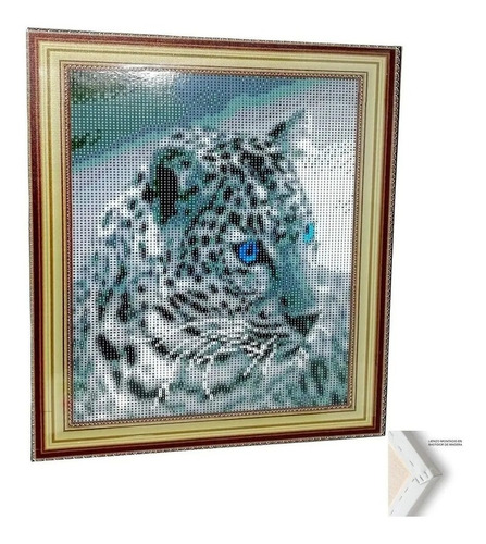 Lienzo Kit De Pintura Con Diamantes Leopardo Grupo Educar