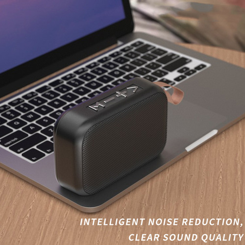 Mini Altavoz Bt Portátil De Tela Y Tela Con Bajo Inalámbrico
