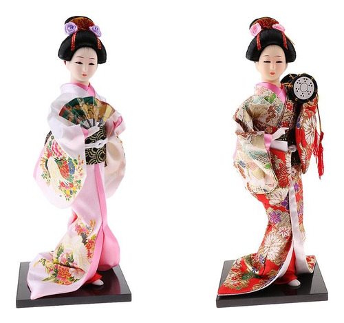 2pcs/ Set Kimono De Japonés Geisha Para Chicas
