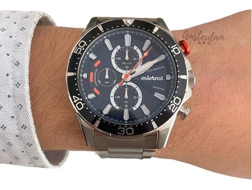 Reloj Hombre Mistral Chi-2026 Acero Sumergible  Garantia