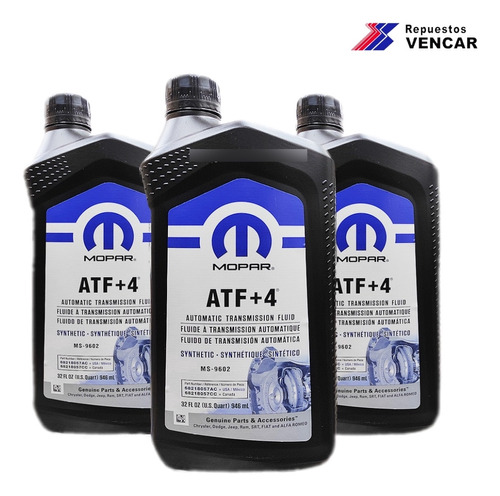 Aceite Atf+4 Mopar Original Cajas De Trasmisión Automática