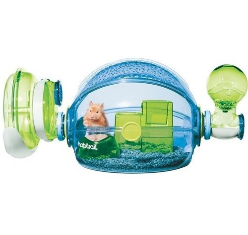 Imagen 1 de 6 de Hamstera Habitrail Ovo Home Casa Hamsters Bebedero Gimnasio