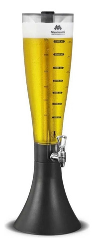 Marchesoni MB.2.250 Cor Preto Torre de Chopp 2,5 Litros Com Refil Congelante Tulipa