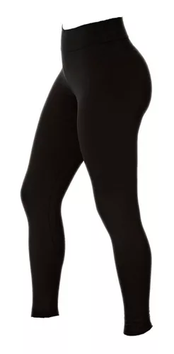 Kit 2 Calça Legging Grossa Lisa Fitness Feminina Suplex Leg
