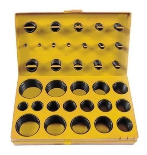 Imagen 1 de 3 de Set De Oring De Goma Surtido 419 Piezas Mm Black Jack R018