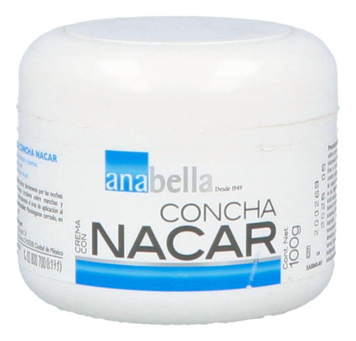 Crema Concha Nácar 100g Anabella