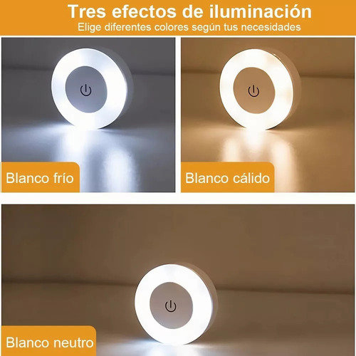 N Lámpara De Pared Con Luz Nocturna, Focos Led, Recargable