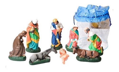 Imagen 2 de 2 de Pesebre Navideño 24cm Navidad Maria Jose Tres Reyes Magos *