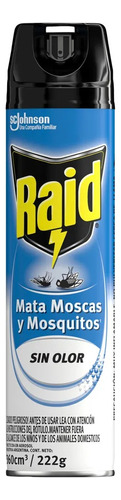 Insecticida Raid Mata Moscas Y Mosquitos Sin Olor