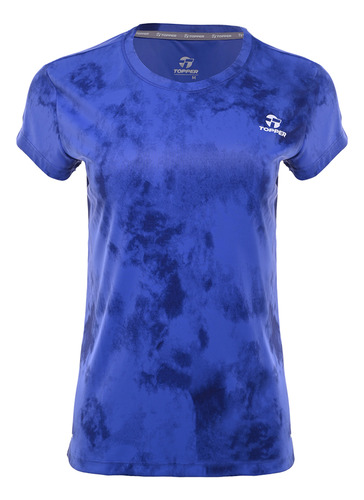 Remera Topper Training Trng Full Print Mujer Az Mn 167097