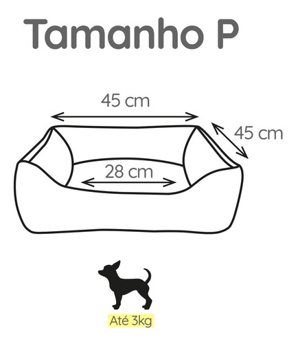 Kit Cama Caminha Cachorro 6 Peças Para Filhote - Tam P 45x45