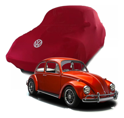 Capa De Tecido Para Fusca Lycra Helanca Cobrir Cor Preta