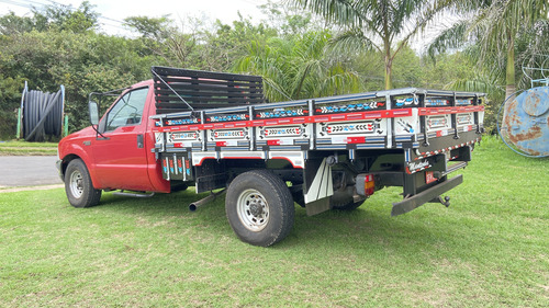Ford F 350 Ano 2002 Vermelha Carroceria Madeira