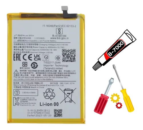 Ricambio Telefono Batteria Ricambio Vvsialeek BN5K - 5000mAh Per R