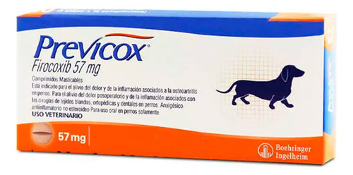 Previcox  57mg  Anti Inflamatorio Blister 10 Comp