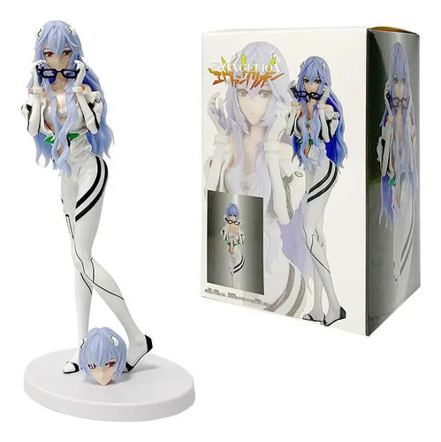 Figura Evangelion Rei Ayanami Cambio Cabello Genesis Eva Pvc
