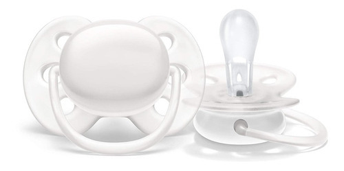 Imagen 1 de 3 de Chupete Philips Avent Scf092/01 Ultra Soft 0-6m Blanco