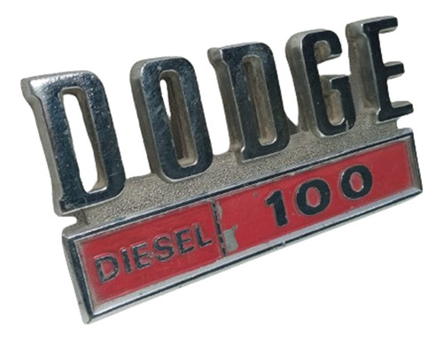 Insignia Metalica Dodge D100 Diesel Usada 