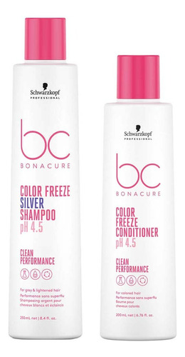 Pack Bonacure Ph 4.5 Color Freeze Silver Shampoo + Acond.